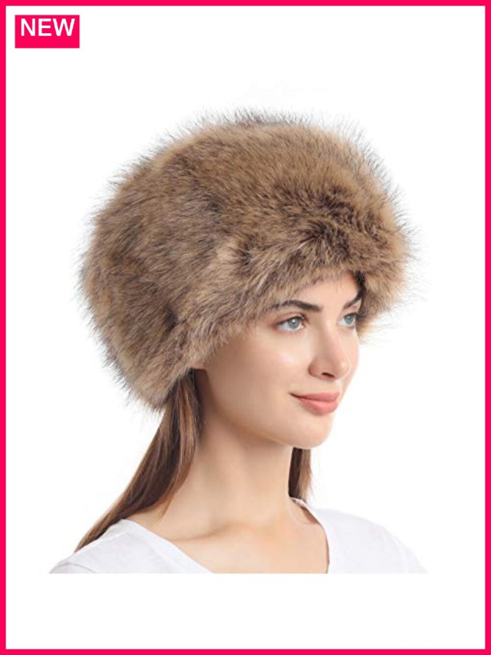 Faux Fur Stretch Cossack Russian Style Winter Hat